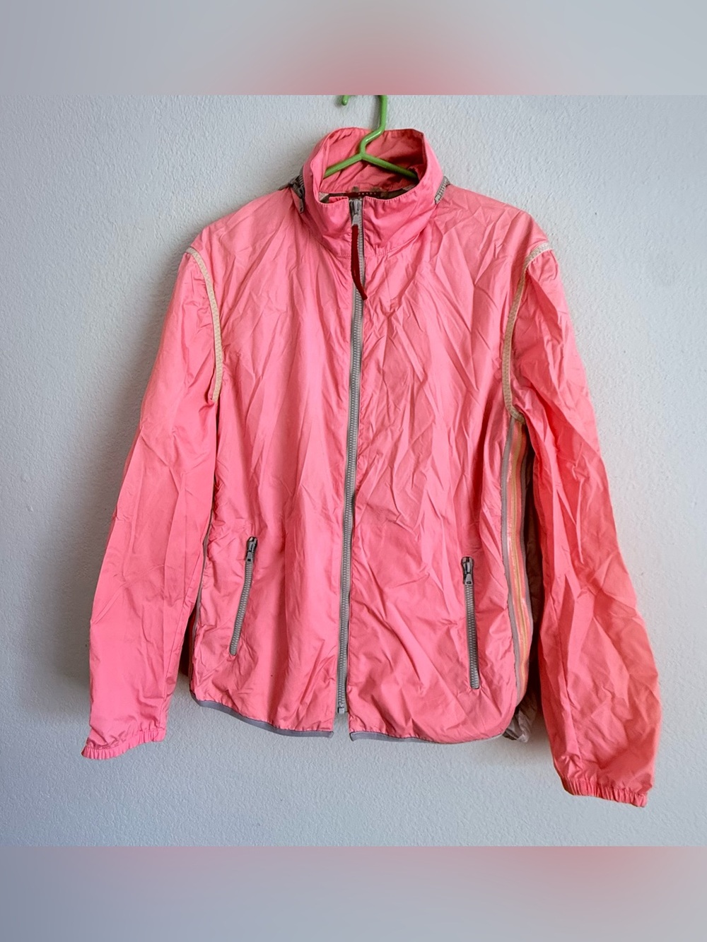 Prada Sport SS 2000 Women's Technical Windbreaker Jacket IT 48 Archive Y2K VTG